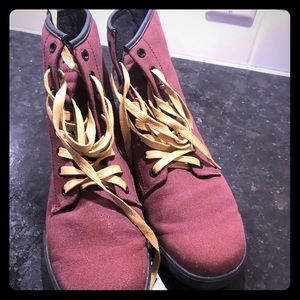 Dr Martens, plum color, size 10